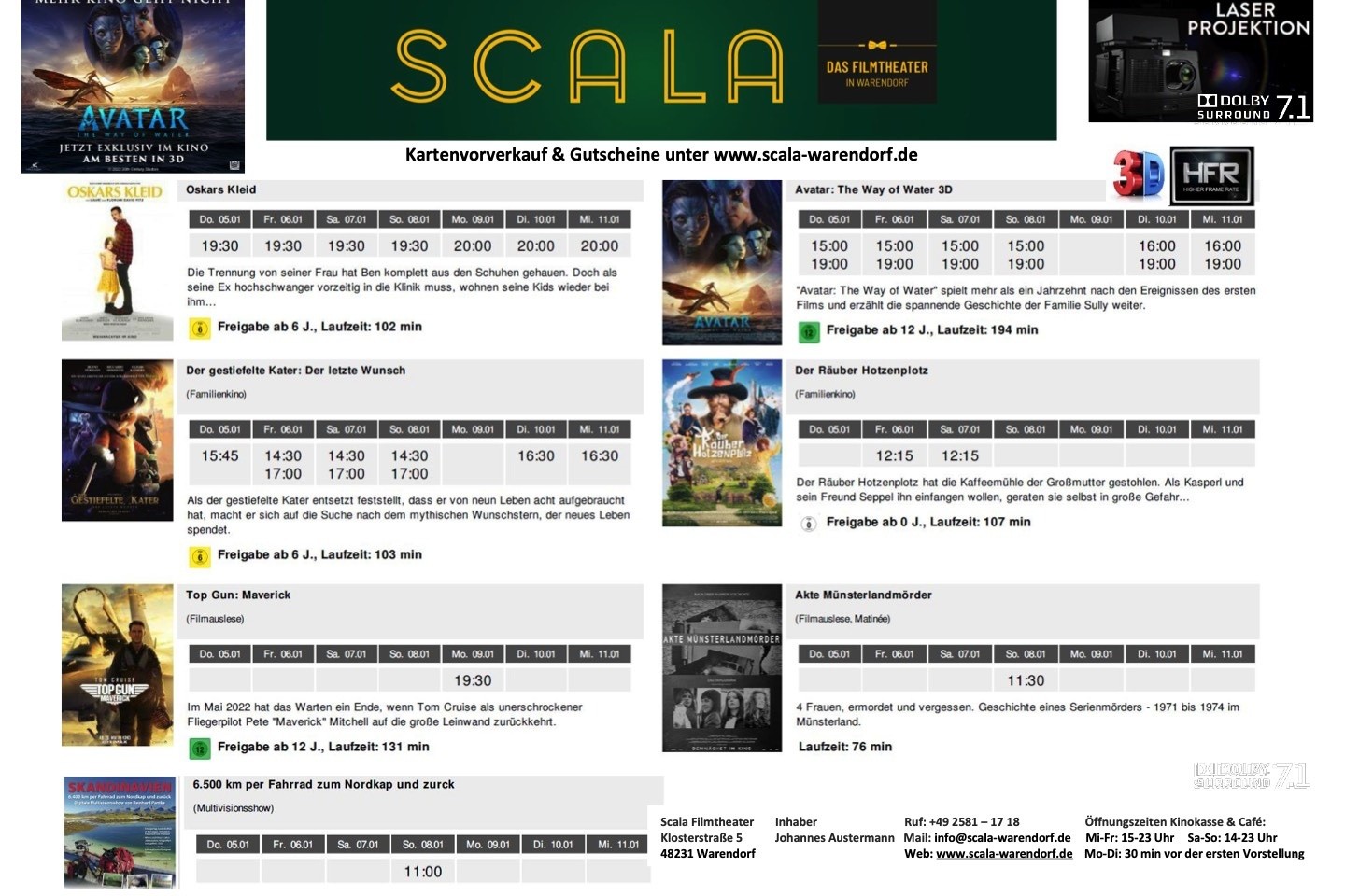 Scala Kinoprogramm,Warendorf,Johannes Austermann,
