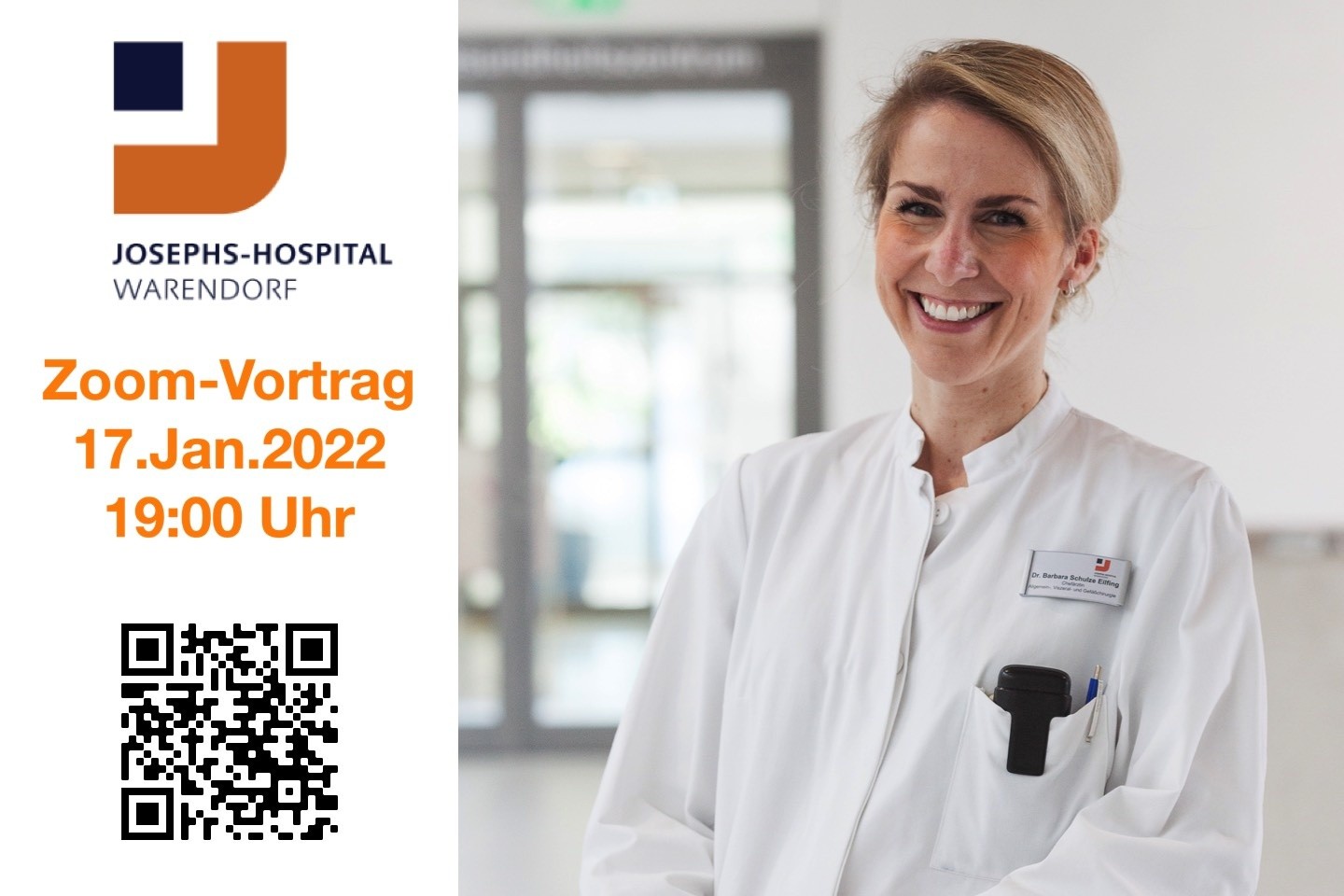 Adipositas, Josephs Hospital,Warendorf,Zoom Vortrag,Dr. Barbara Schulze Eilfing,