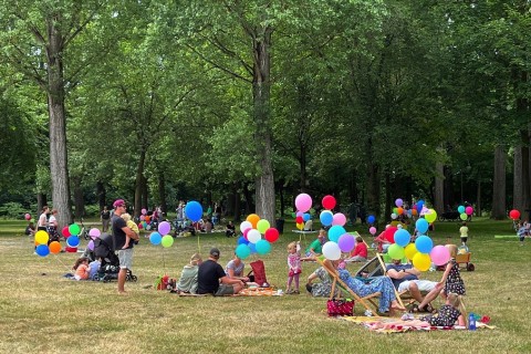 Ballon-Picknick für Familien am 18. Juni