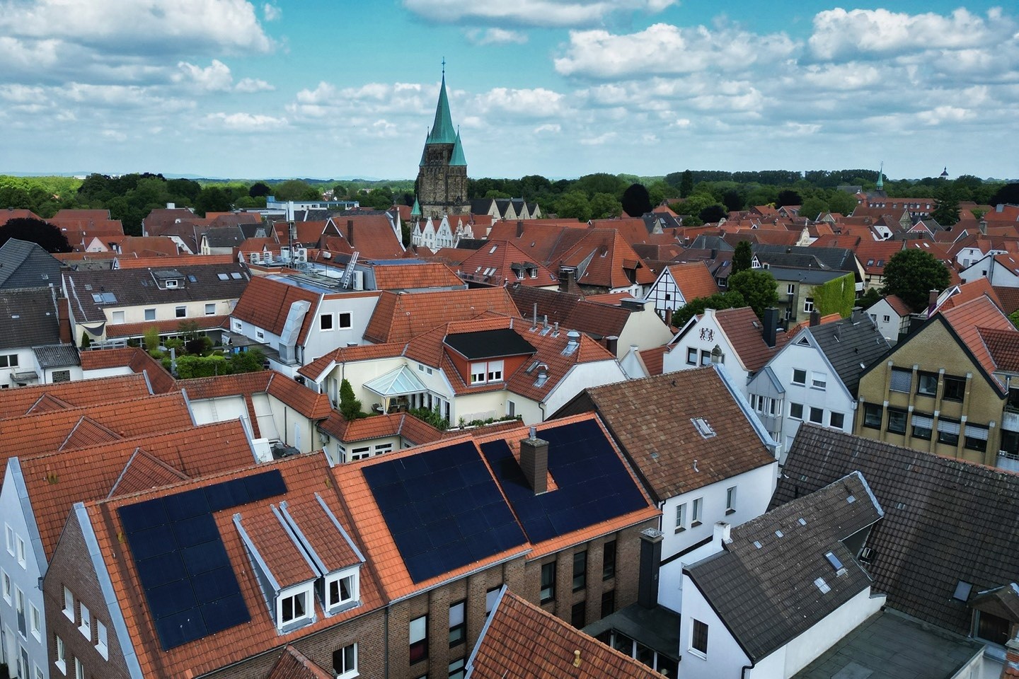 Energie,sparen,Altstadt,Warendorf,Photovoltaik,Fotovoltaik,PV Anlagen,Stadt Warendorf,WIWA,