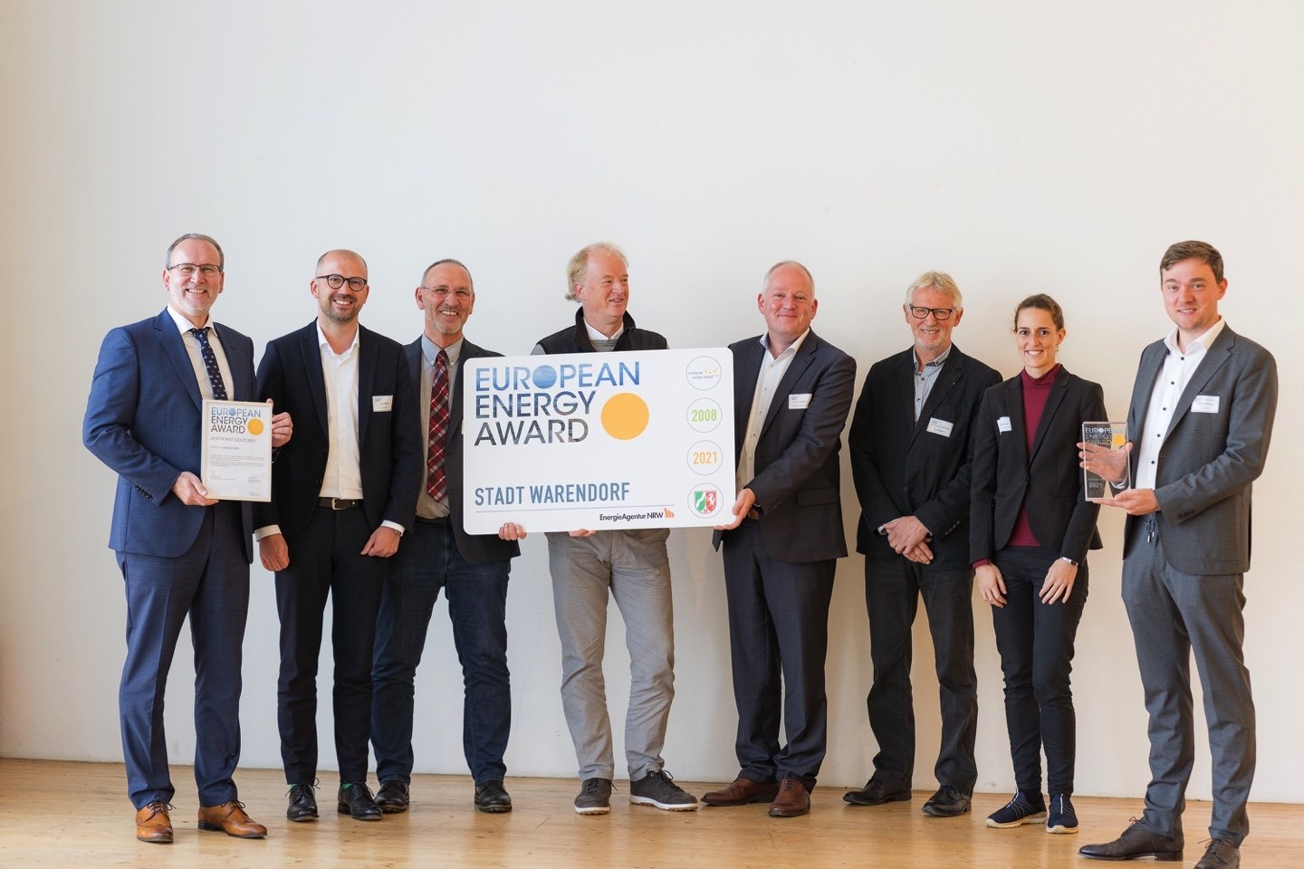 Energy Award, Auszeichnung,Stadt Warendorf,Stadt Werke Warendorf,Peter Horstmann,Urs Reitis,