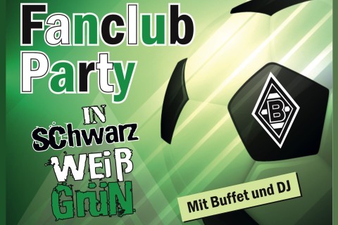 Fanclub Party in Schwarz Weiß Grün: