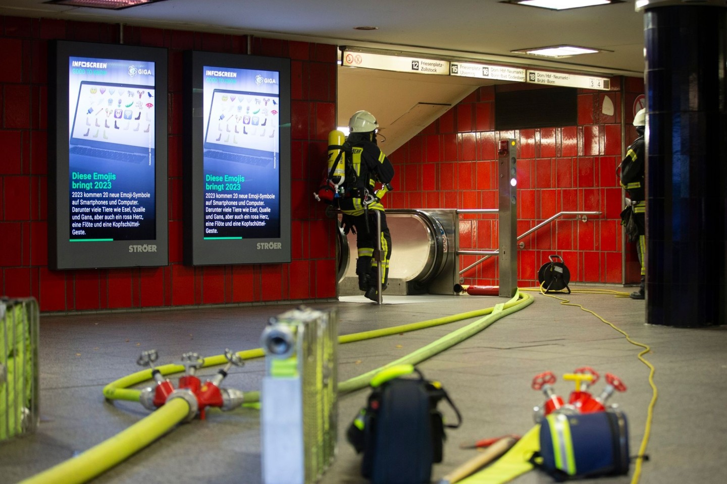 Der Brand in der U-Bahn-Station am Ebertplatz sorgte für einen stundenlangen Audfall des Zugverkehrs.
