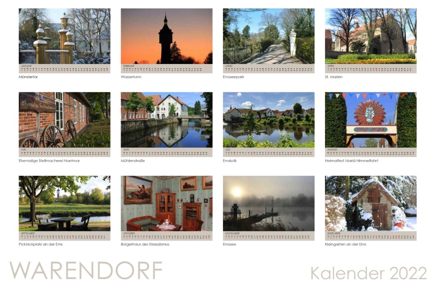 Fotokalender,Warendorf,Stadt Warendorf,