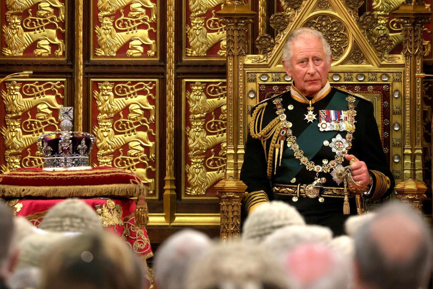 Der damalige Prinz Charles bei einer Rede im House of Lords in London.