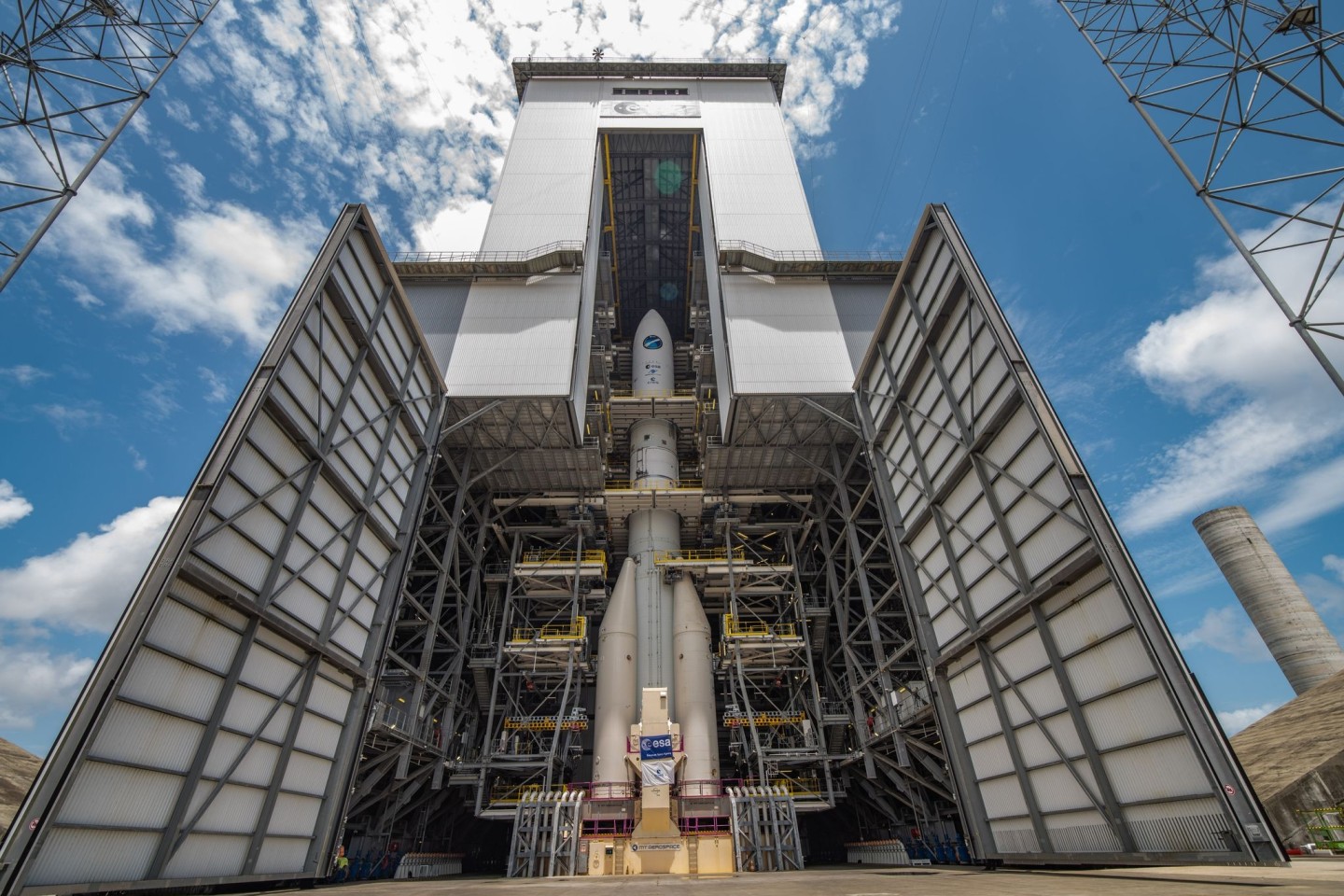 Die Startrampe der Ariane 6 auf dem europäischen Weltraumbahnhof in Französisch-Guayana.