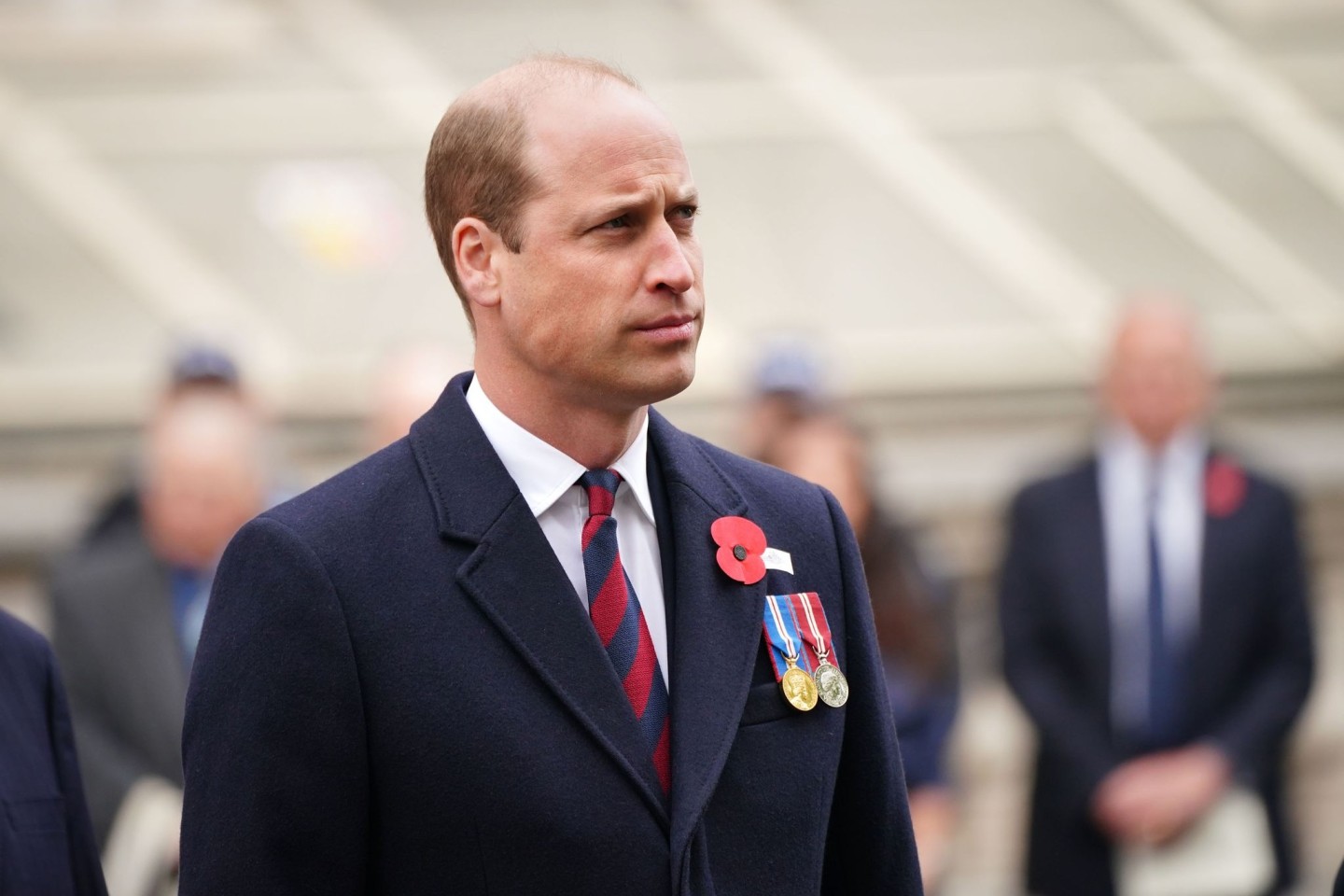 Prinz William gedenkt der gefallenen Weltkriegssoldaten.