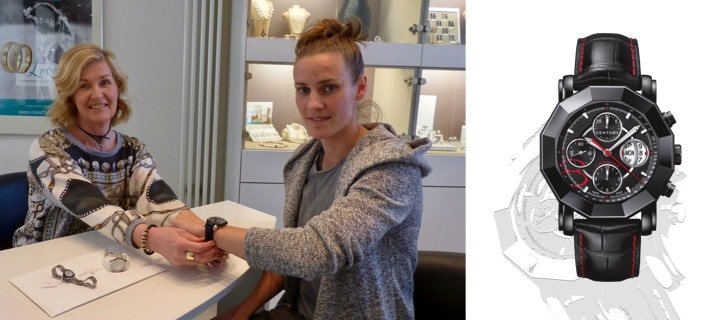 Rotthowe Uhren & Schmuck empfängt Fußballnationalspielerin Simone Laudehr