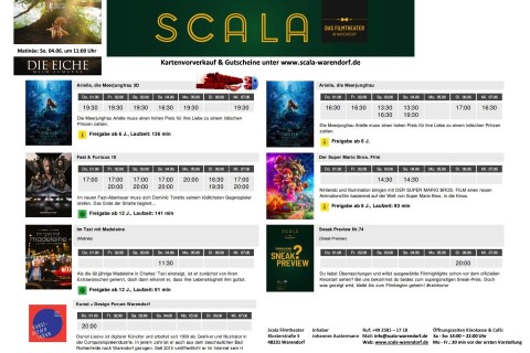 SCALA Kinoprogramm 01. bis 06. Juni 2023
