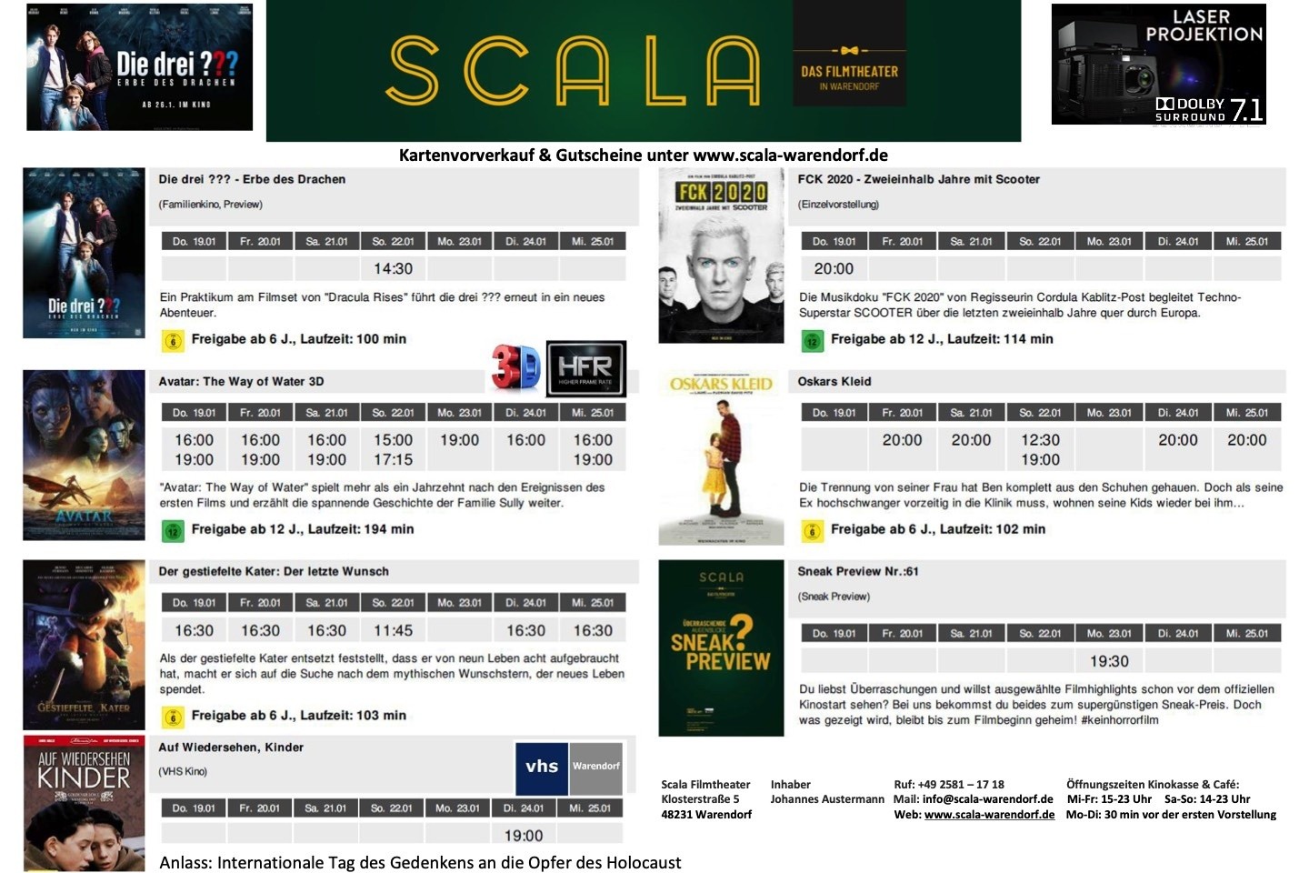 Scala Filmtheater,Warendorf,Kinoprogramm,Johnnes Austermann,