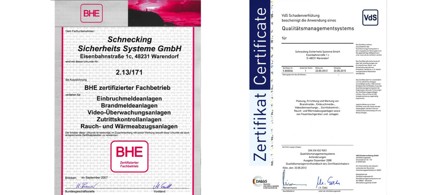 Schnecking Sicherheitssysteme GmbH - 4. Bild Profilseite