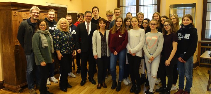 Schülergruppe aus Olesnica zu Gast in Warendorf