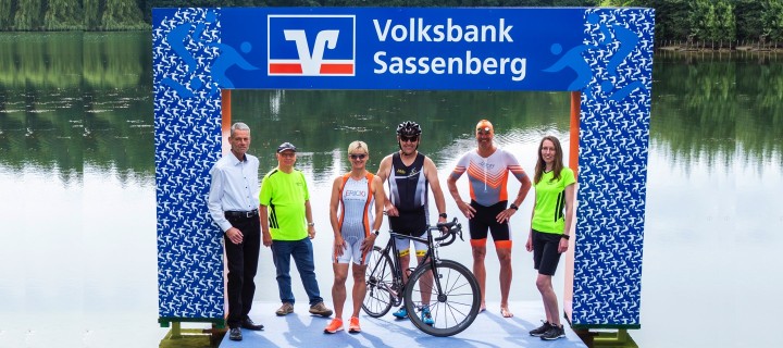 Sassenberger Triathlon,Sassenberg,Volksbank eG,Schwimmausstieg