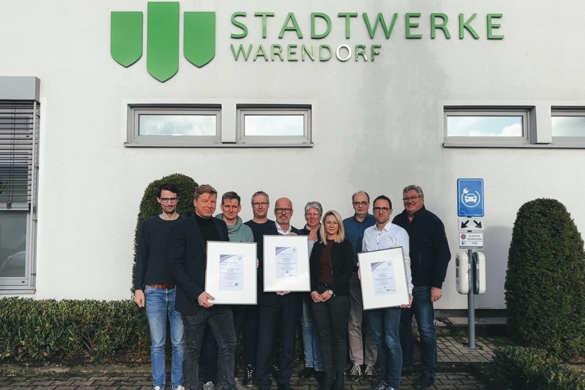 Zertifizierung Stadtwerke Warendorf